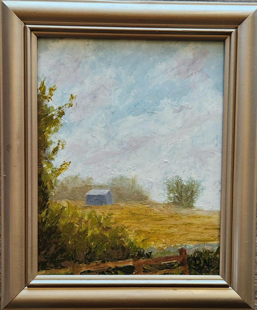 Pasture View 10.5x12.5" Oil